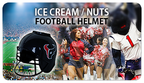 Icecream/ Nuts - Football Helmet